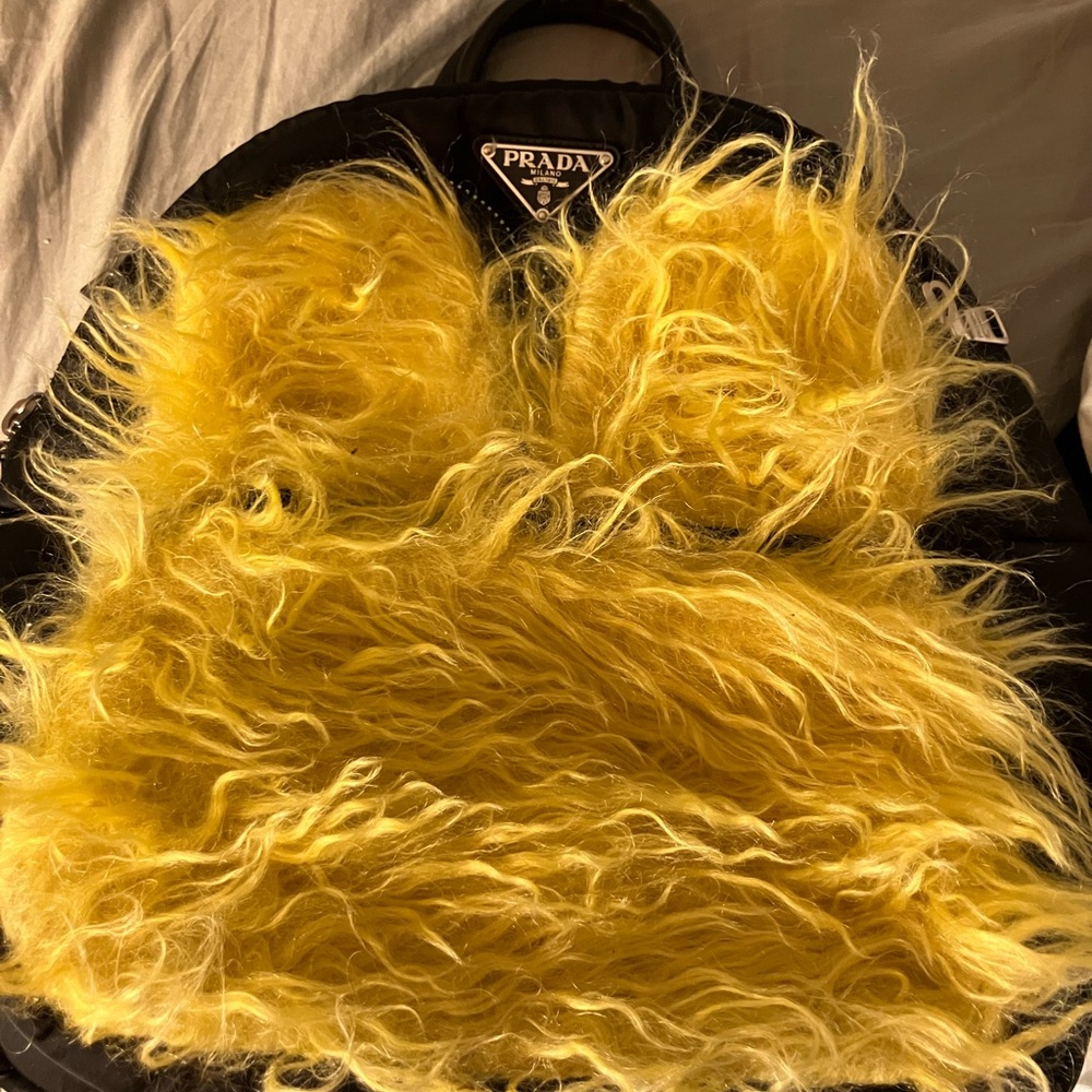 Prada Fluffy Yellow Top